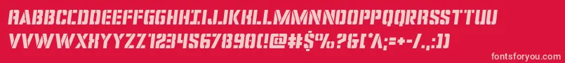 covertopssemital Font – Pink Fonts on Red Background