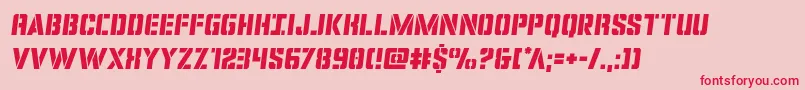 covertopssemital Font – Red Fonts on Pink Background
