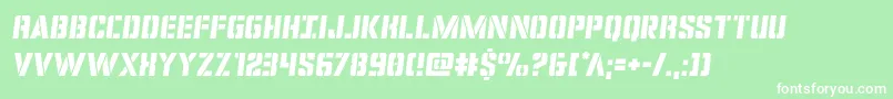 covertopssemital Font – White Fonts on Green Background