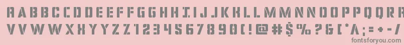 covertopstitle Font – Gray Fonts on Pink Background
