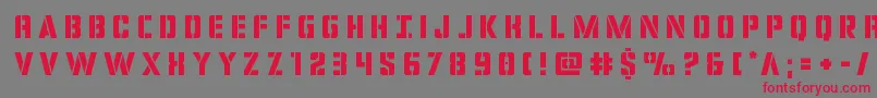 covertopstitle Font – Red Fonts on Gray Background