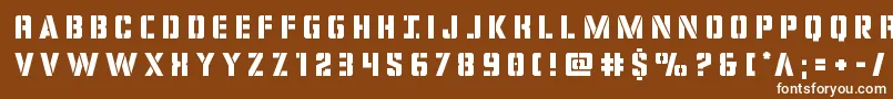 covertopstitle Font – White Fonts on Brown Background