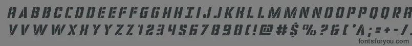covertopstitleital Font – Black Fonts on Gray Background