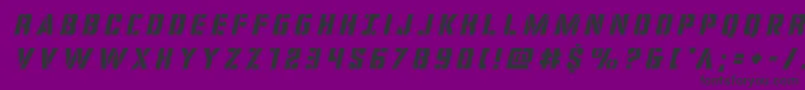 covertopstitleital Font – Black Fonts on Purple Background