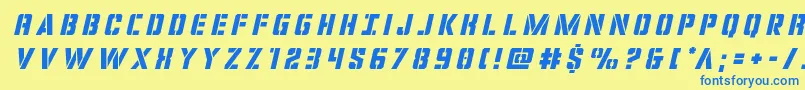 fuente covertopstitleital – Fuentes Azules Sobre Fondo Amarillo