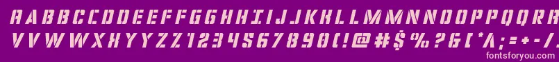 covertopstitleital Font – Pink Fonts on Purple Background