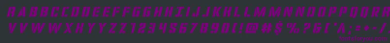 covertopstitleital Font – Purple Fonts on Black Background