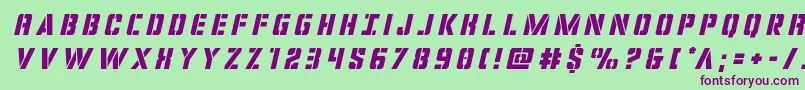 covertopstitleital Font – Purple Fonts on Green Background