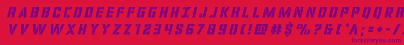 covertopstitleital Font – Purple Fonts on Red Background
