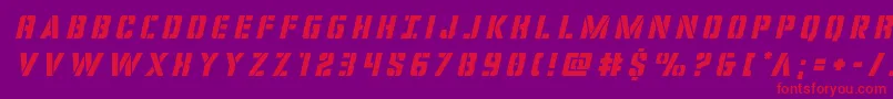 covertopstitleital Font – Red Fonts on Purple Background