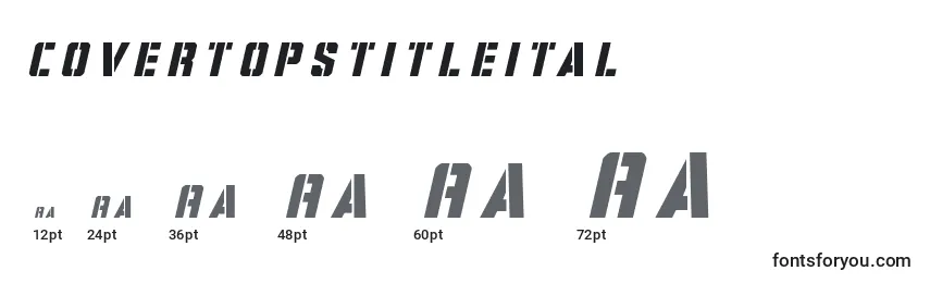 Covertopstitleital Font Sizes