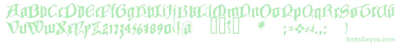 COWBC    Font – Green Fonts on White Background