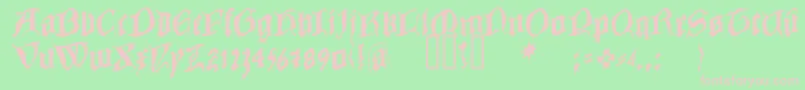 COWBC    Font – Pink Fonts on Green Background