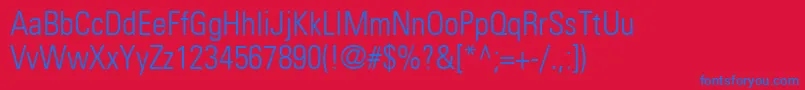 Шрифт PartnercondensedlightNormal – синие шрифты на красном фоне