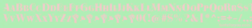 Cowboya Bifurcated Font – Pink Fonts on Green Background
