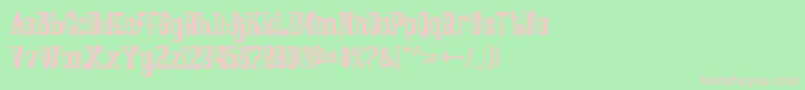 COWBOYZ Font – Pink Fonts on Green Background