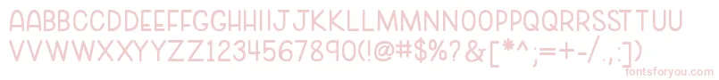 cozy caps Font – Pink Fonts on White Background