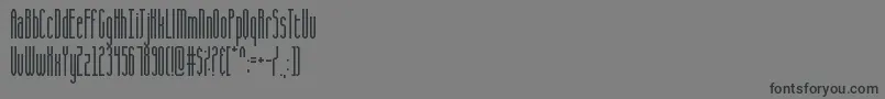 CQ Full Stretch-Schriftart – Schwarze Schriften auf grauem Hintergrund