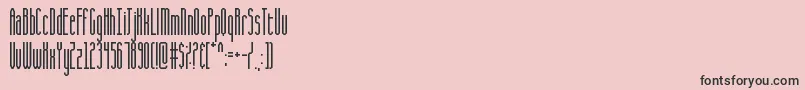CQ Full Stretch Font – Black Fonts on Pink Background