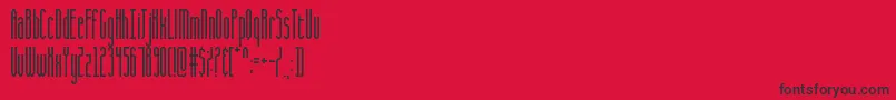 CQ Full Stretch Font – Black Fonts on Red Background