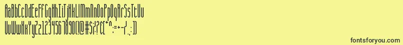 Police CQ Full Stretch – polices noires sur fond jaune