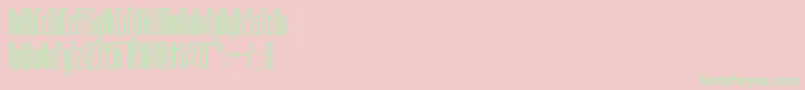 CQ Full Stretch Font – Green Fonts on Pink Background