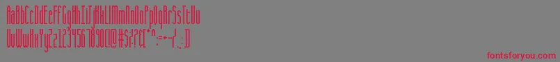 CQ Full Stretch Font – Red Fonts on Gray Background