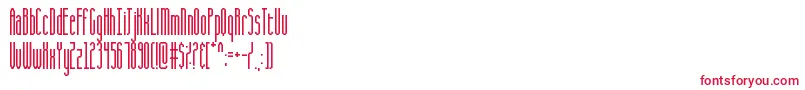 フォントCQ Full Stretch – 赤い文字
