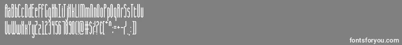 CQ Full Stretch Font – White Fonts on Gray Background