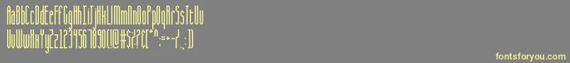 CQ Full Stretch-Schriftart – Gelbe Schriften auf grauem Hintergrund