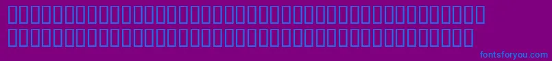 crackaddict Font – Blue Fonts on Purple Background
