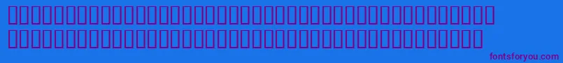crackaddict-Schriftart – Violette Schriften auf blauem Hintergrund