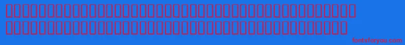 フォントcrackaddict – 赤い文字の青い背景
