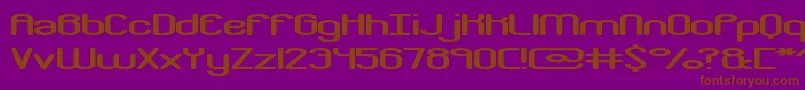 crackdr2 Font – Brown Fonts on Purple Background