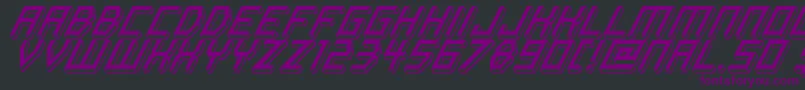 ItalicBricks Font – Purple Fonts on Black Background