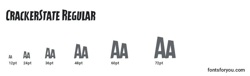 Размеры шрифта CrackerState Regular