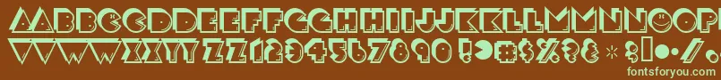 crackman Font – Green Fonts on Brown Background