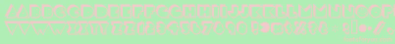 crackman Font – Pink Fonts on Green Background