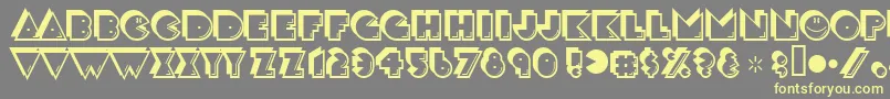 crackman Font – Yellow Fonts on Gray Background