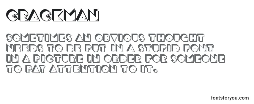 Review of the Crackman (124102) Font