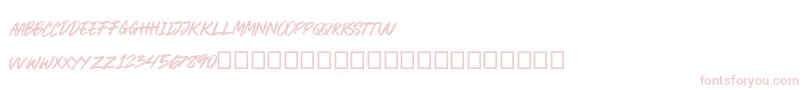 CRACKROCK Font – Pink Fonts on White Background