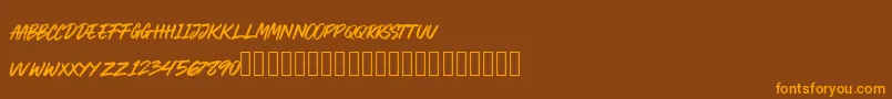 More about CRACKROCK Font CRACKROCK Font – Orange Fonts on Brown Background