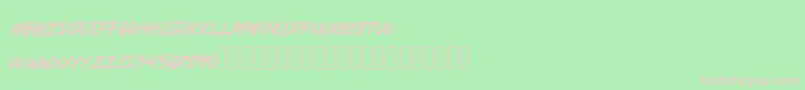 CRACKROCK Font – Pink Fonts on Green Background