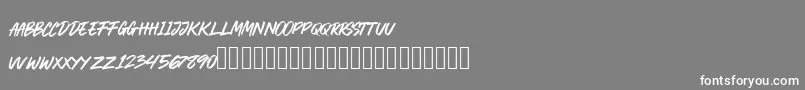 CRACKROCK Font – White Fonts on Gray Background