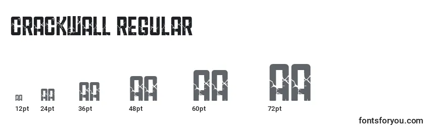 CRACKWALL Regular Font Sizes