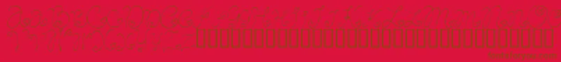 CRAFL    Font – Brown Fonts on Red Background
