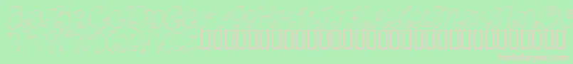 CRAFL    Font – Pink Fonts on Green Background