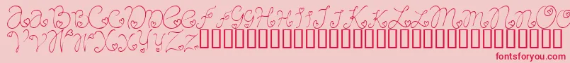 CRAFL    Font – Red Fonts on Pink Background