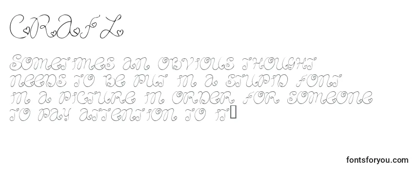 Schriftart CRAFL   