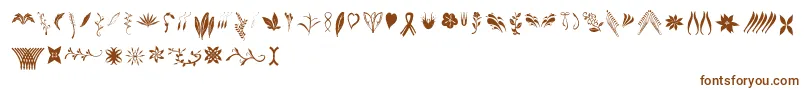 Crafters Flowers Font – Brown Fonts